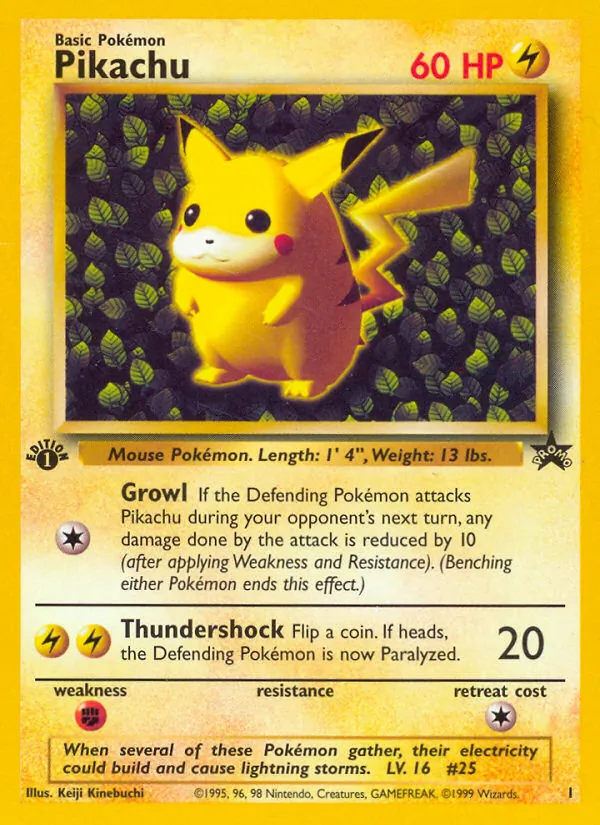 Pikachu 1 1st Edition TCGdex reference image