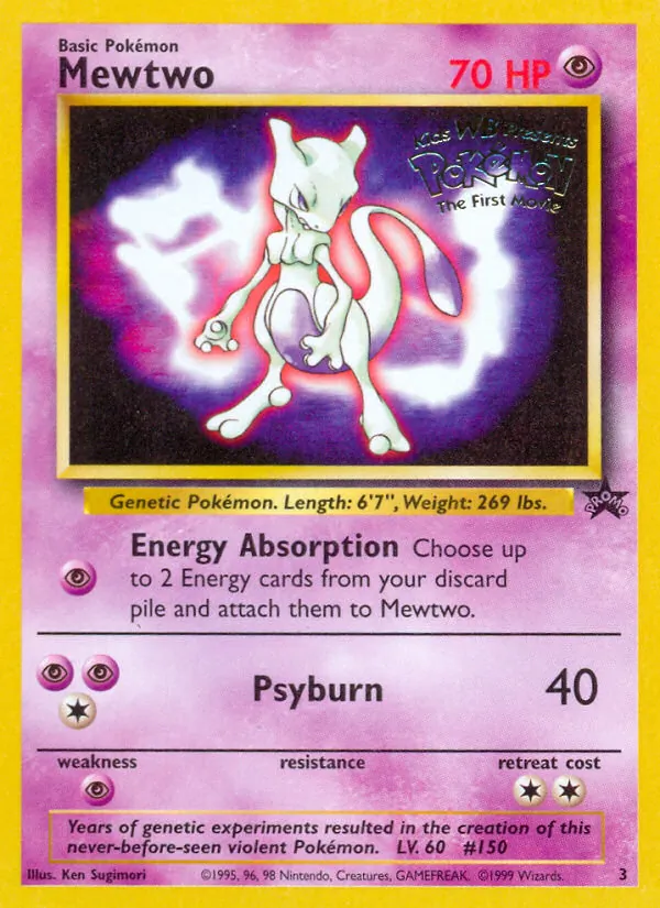 Mewtwo #3, WB movie stamp, TCGdex reference