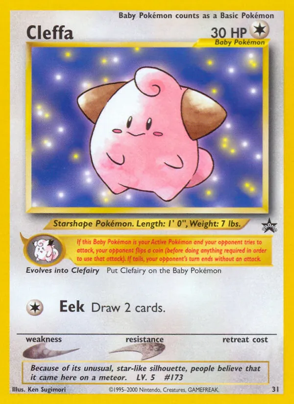 Cleffa #31, Standard print, TCGdex reference