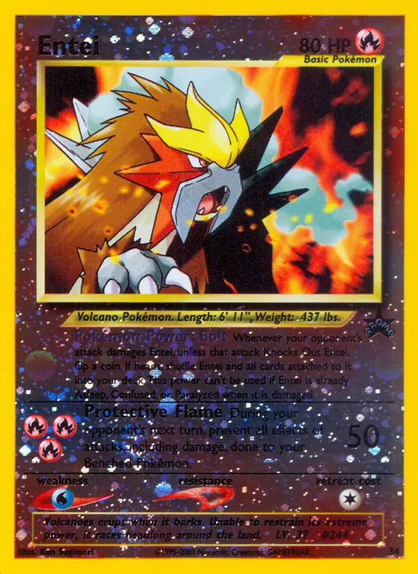 Entei #34, Standard print, TCGdex reference