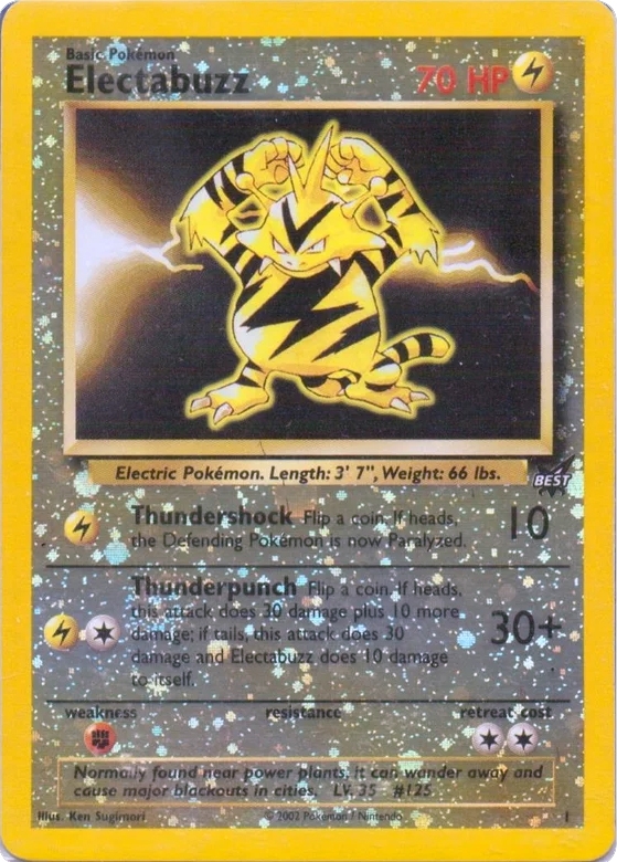 Electabuzz #1, Best of Game Non-Winner (standard size) reference