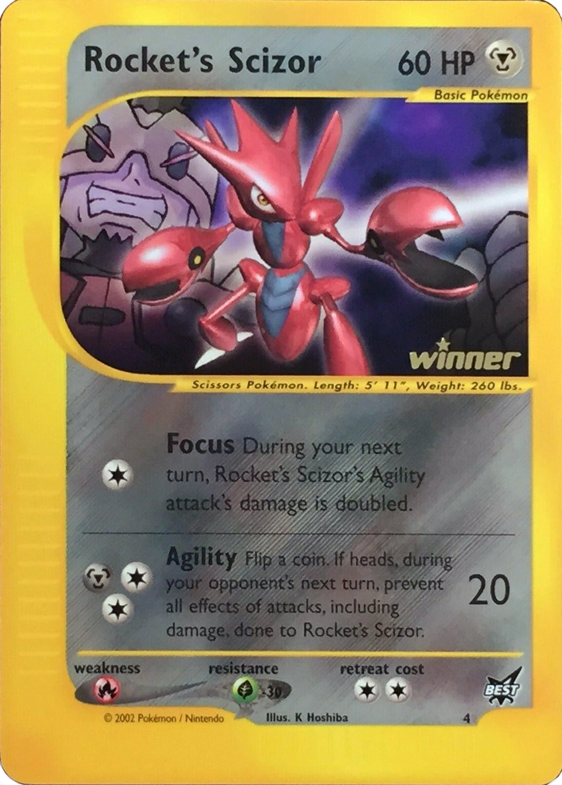 Rocket's Scizor #4, Best of Game Winner (standard size) reference