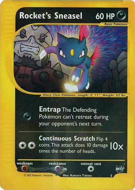 Rocket's Sneasel #5, Best of Game Non-Winner (standard size) reference