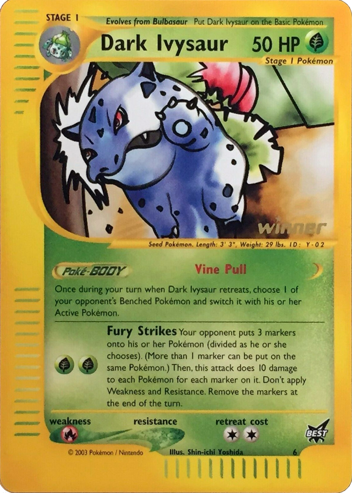 Dark Ivysaur #6, Best of Game Winner (standard size) reference