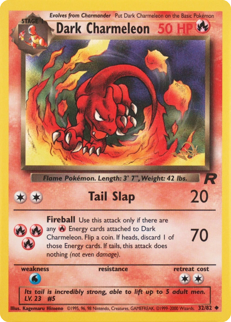 Dark Charmeleon Gold W stamp PSA reference placeholder