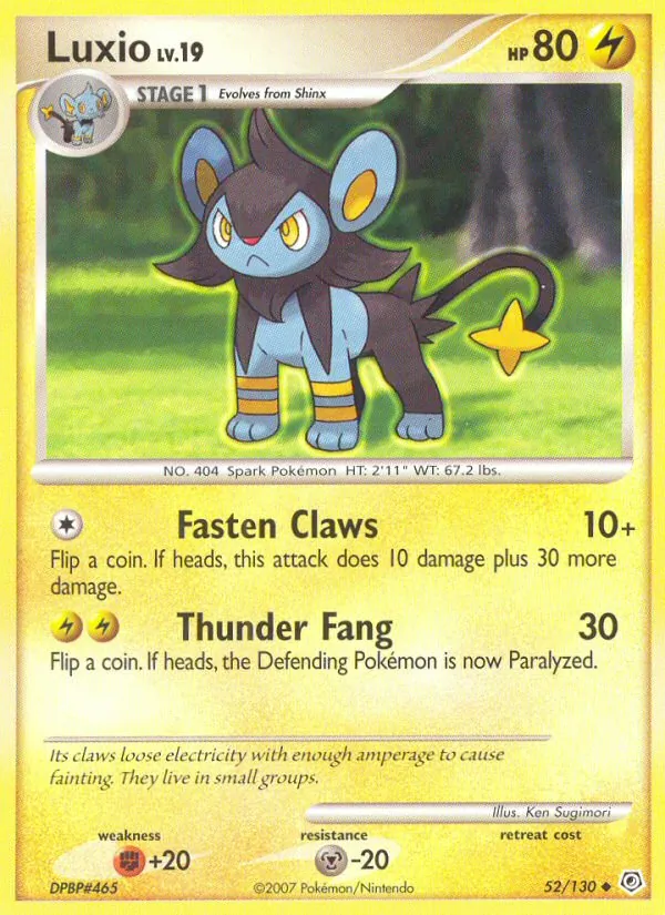 Luxio 52/130, base reference; stamps unverified