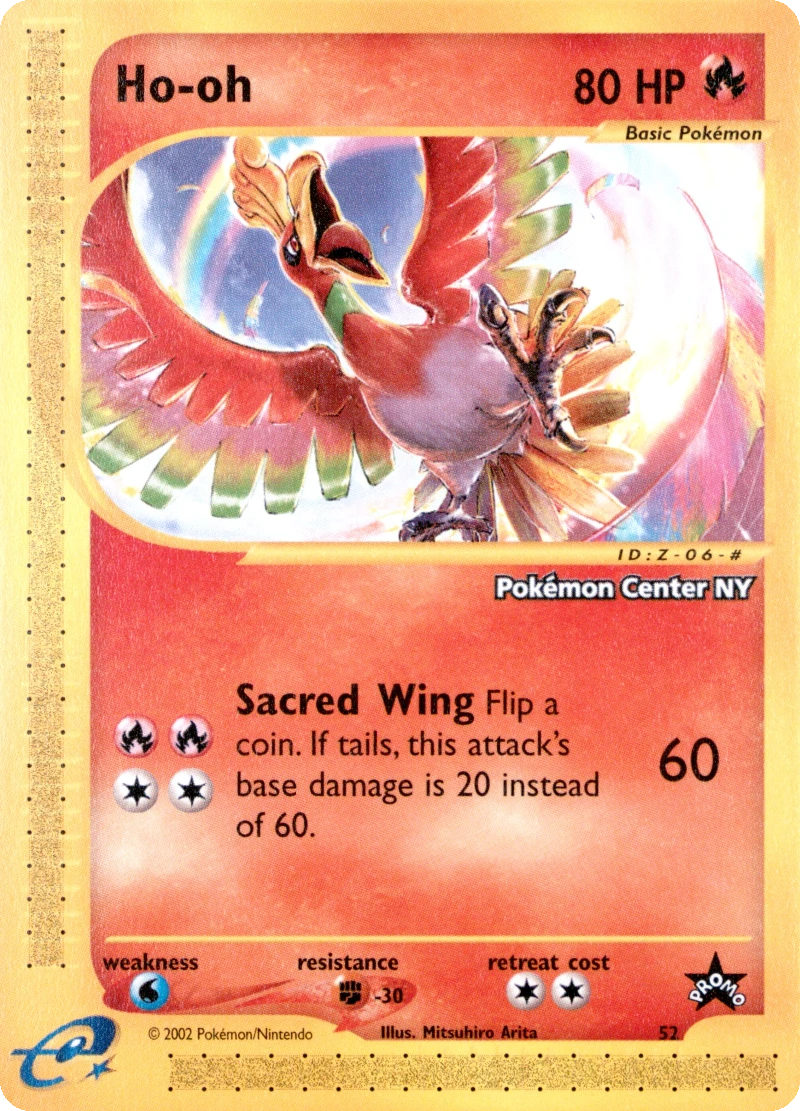 Ho-oh Pokemon Center NY stamp PSA reference placeholder