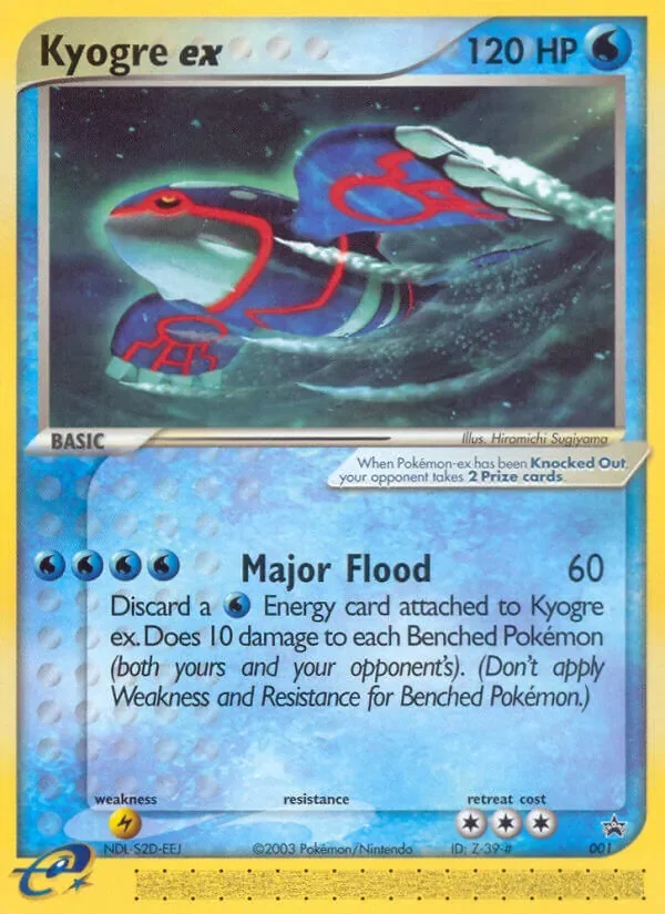 Kyogre ex #001, Nintendo Black Star Cosmos Holo, TCGdex reference