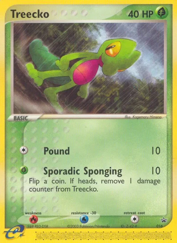 Treecko #016, Nintendo Black Star Non Holofoil, TCGdex reference