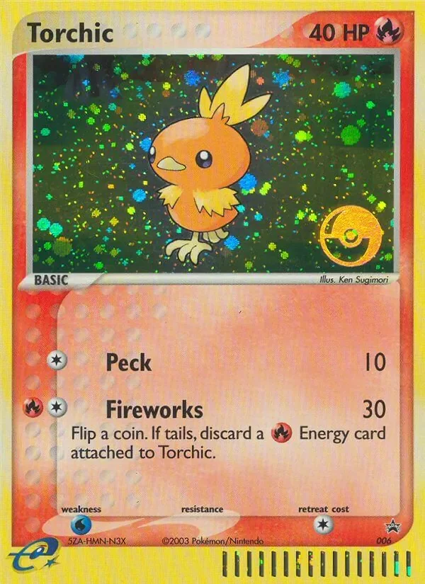 Torchic #006, Nintendo Black Star POP logo, TCGdex reference