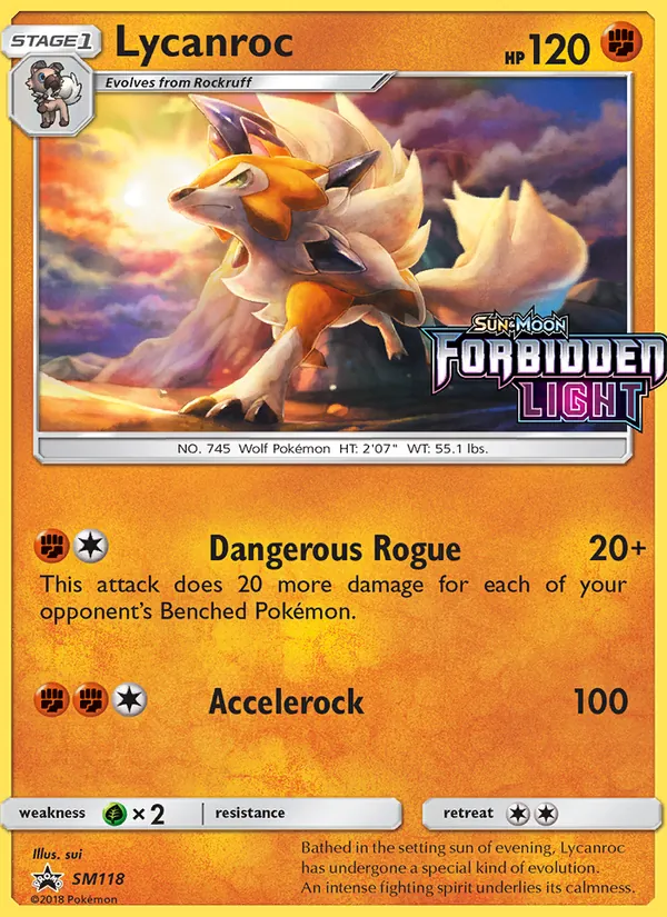 Lycanroc SM118, prerelease base reference scan