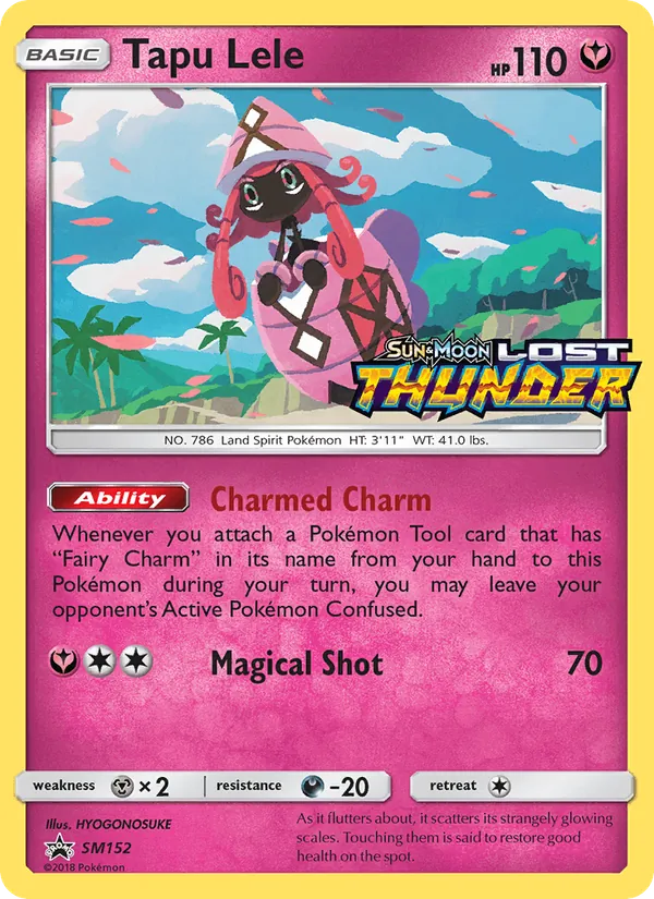 Tapu Lele SM152, prerelease base reference scan