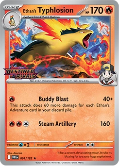 Ethan's Typhlosion 034/182, prerelease base reference scan
