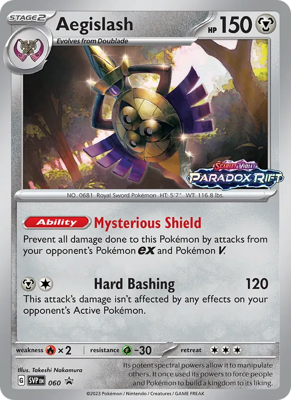 Aegislash 060, prerelease base reference scan