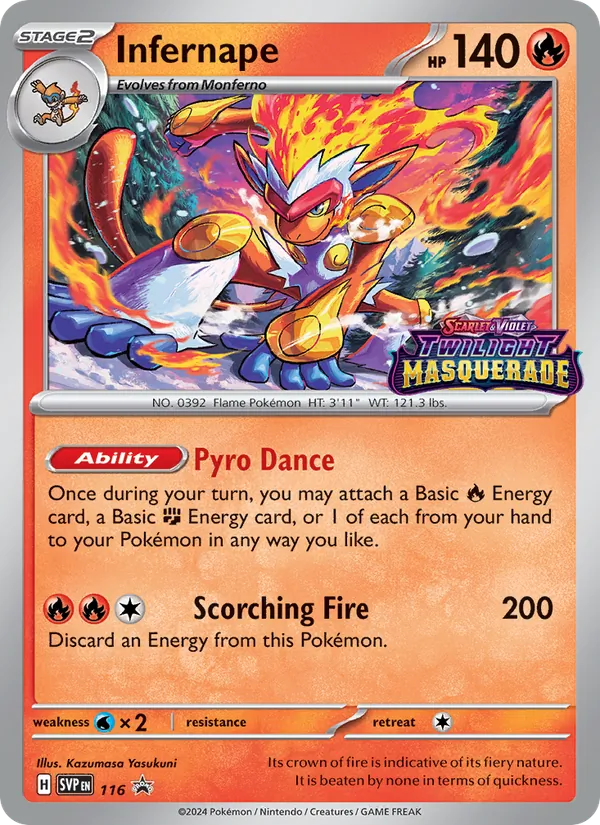 Infernape 116, prerelease base reference scan